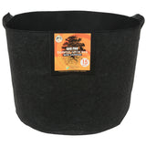 Gro Pro Essential Round Fabric Pots with Handles - Black