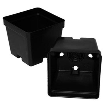4 inch square plastic plant pots T.O. Plastics