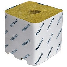 Pargro Rockwool Blocks - Large - 4in x 4in x 4in with Hole - Carton
