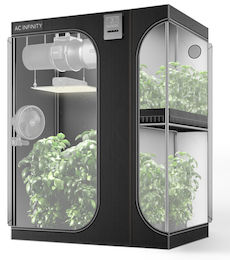 1.2 x 2.4 grow tent AC INFINITY CLOUDLAB 864D, 2-IN-1 ADVANCE GROW TENT 5X4, 2000D MYLAR C – MASS Hydroponics