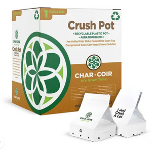 Char Coir Crush Pot 1 Gallon - Case of 24