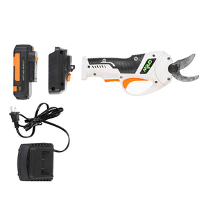 GROW1 20V DC Electronic Cordless Pruning Shears 1” Cutting Diameter w/ 2 Batteries + Charger