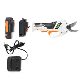 GROW1 20V DC Electronic Cordless Pruning Shears 1” Cutting Diameter w/ 2 Batteries + Charger