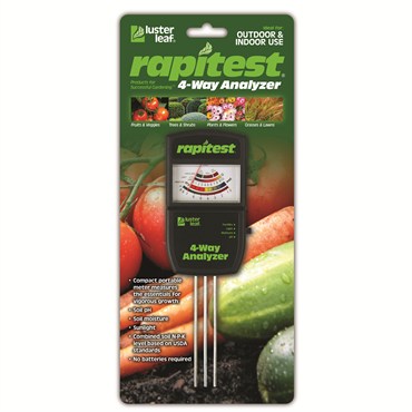 Luster Leaf® Rapitest® Electronic 4-Way Analyzer - Test 4 Variables