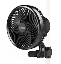 AC Infinity Cloudray A6, Clip fan with 10 speeds ec motor 6” MANUAL SWIVEL