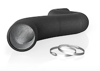 AC INFINITY, FLEXIBLE FOUR-LAYER DUCTING, 25-FT LONG, BLACK