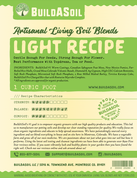 buildasoil light for house plants and flowers outside Buildasoil Light Recipe – MASS Hydroponics